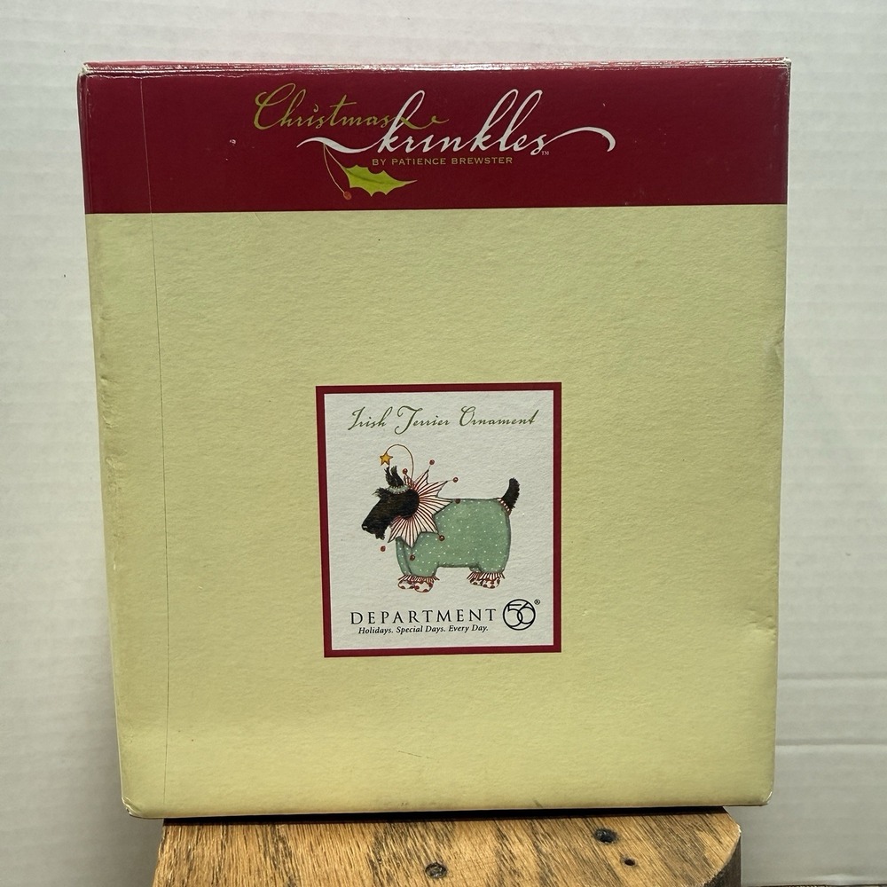 Department 56 Patience Brewster Krinkles Ornament Scottish Terrier Scotty Dog